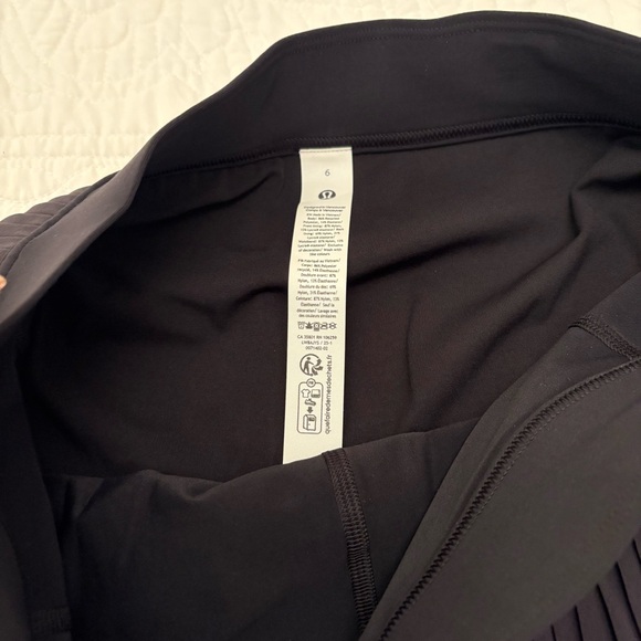 NWT Lululemon Varsity High-Rise Pleated Tennis Skirt black size 6 - Picture 5 of 9